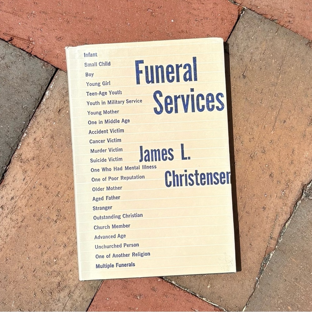 1969 Funeral Services Prayers Hymns Death Rites Priest Graveyard